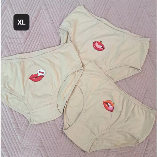 شورت نخی زنانه طرح لب