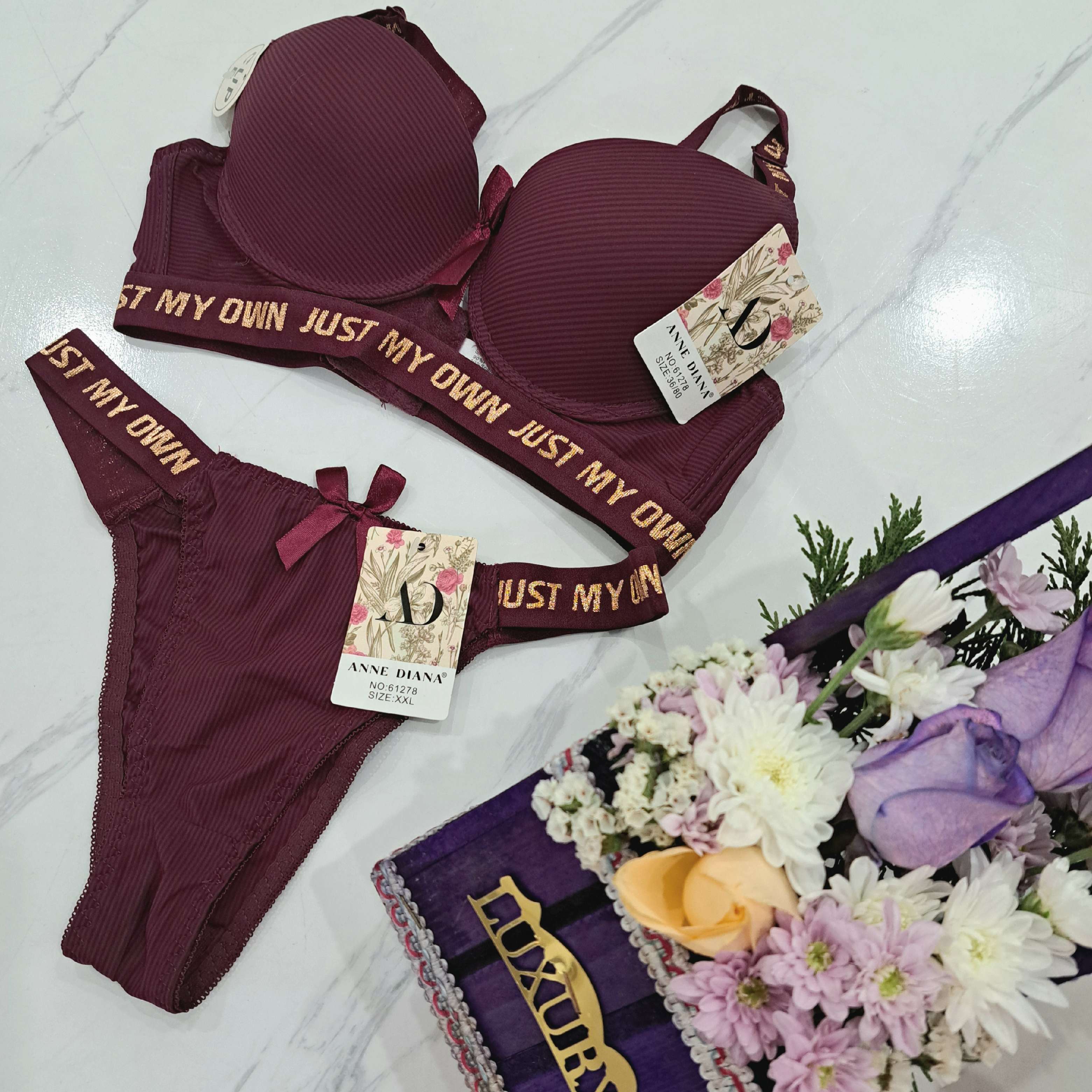 ست شورت سوتین صورتی